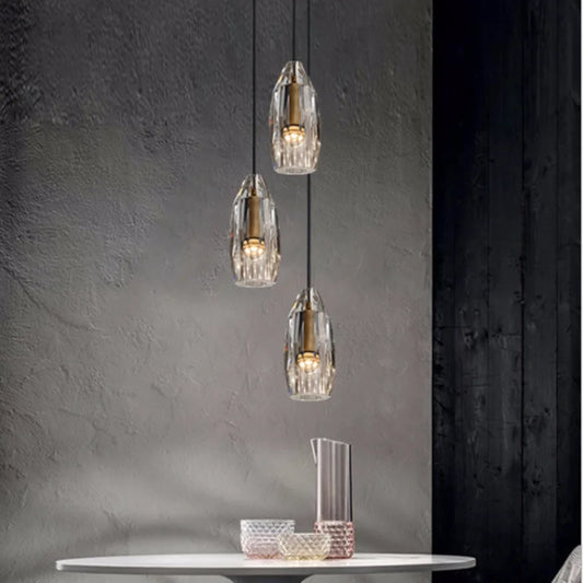 Lamp Luxurious crystal American geometric light modern
