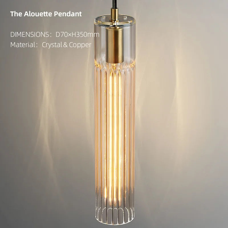Lamp Luxurious crystal American geometric light modern