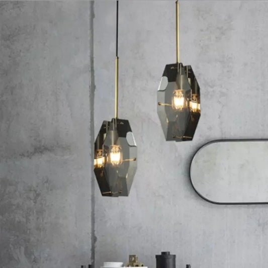 Lamp Luxurious crystal American geometric light modern