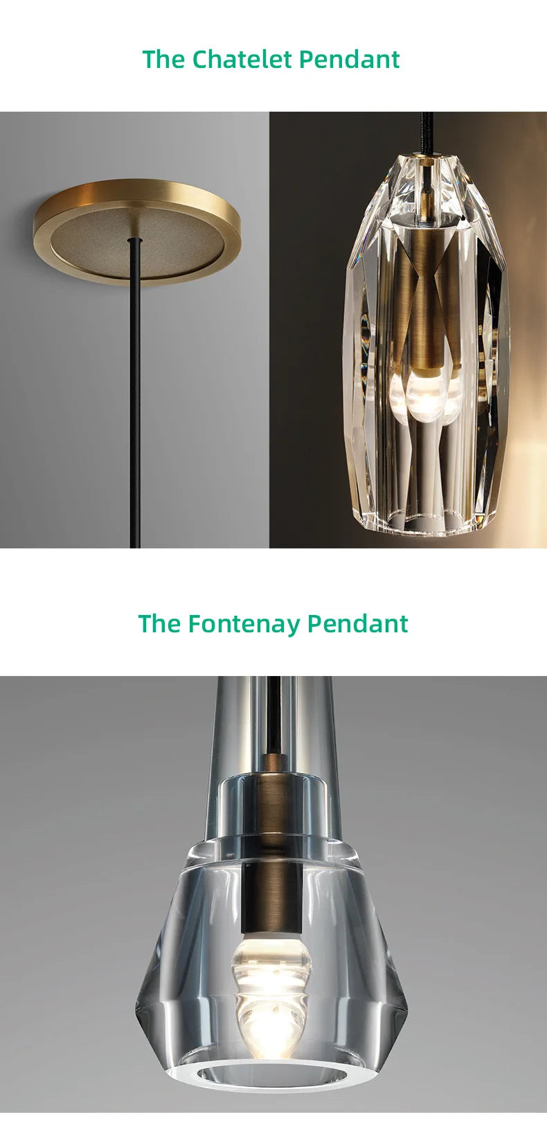 Lamp Luxurious crystal American geometric light modern