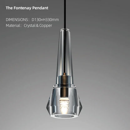 Lamp Luxurious crystal American geometric light modern