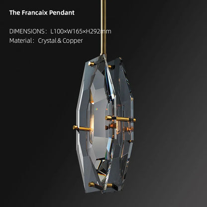 Lamp Luxurious crystal American geometric light modern