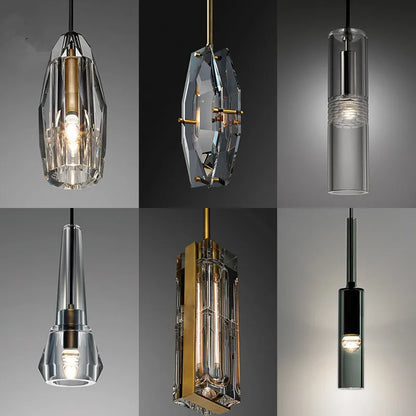 Lamp Luxurious crystal American geometric light modern